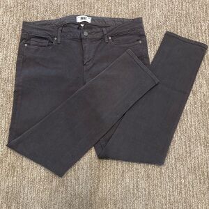 PAIGE Women’s Charcoal Straight Jeans